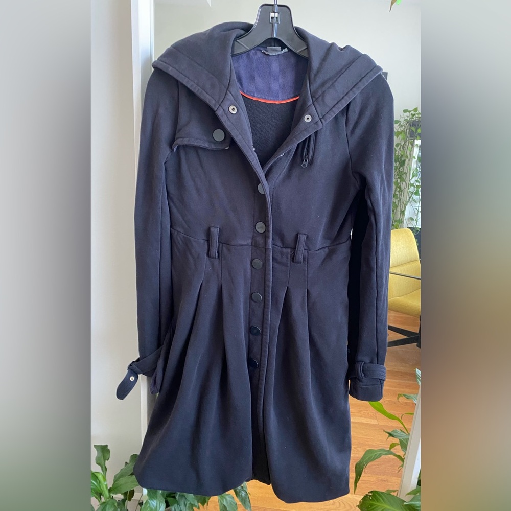 Armani Exchange Black Pea Coat
